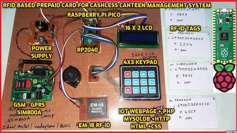 rfid based prepaid card for canteen management system|rfid canteen management system.